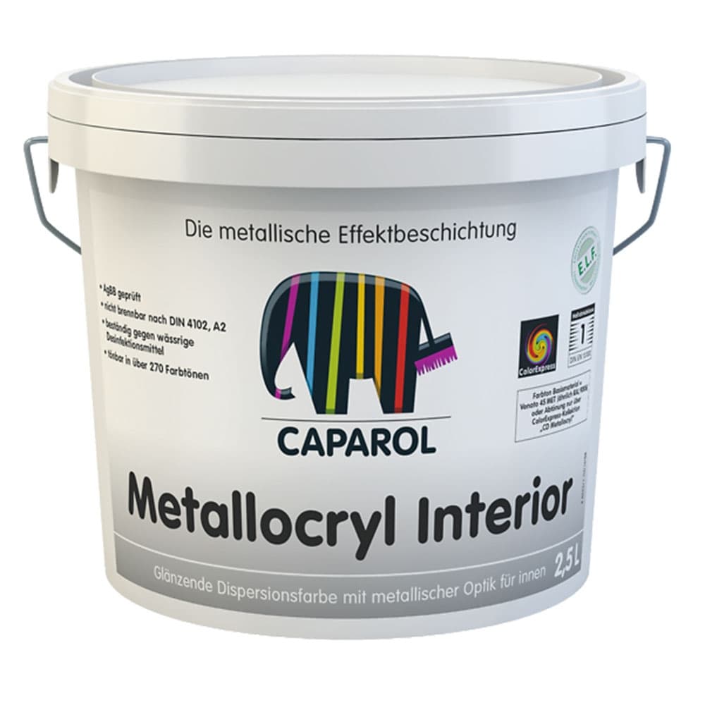 Интериорна боя с метален ефект Capadecor Metallocryl Interior 2,5l