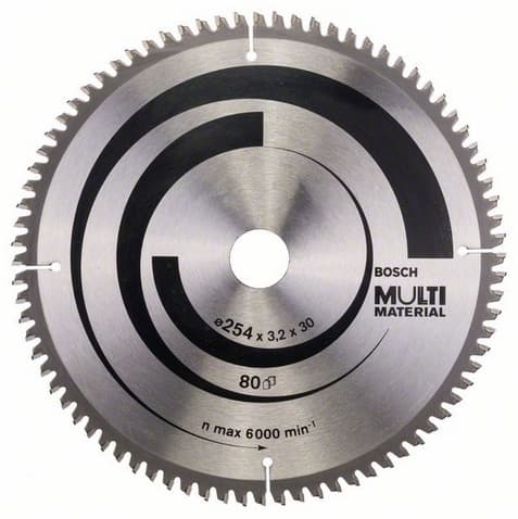 Диск за циркуляр Bosch Multi Material Z80 254х3.2х30мм 