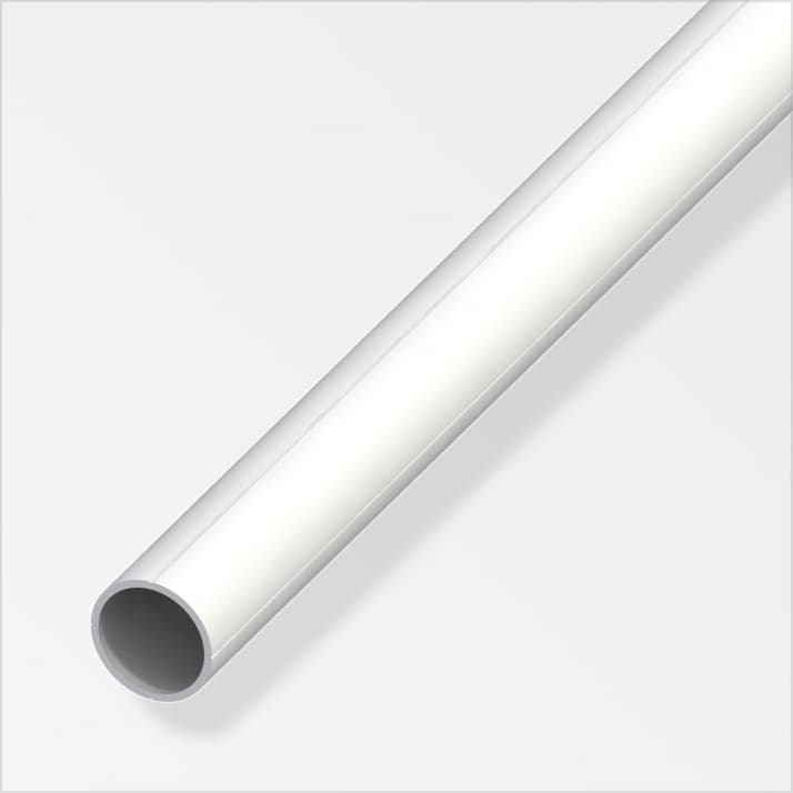 PVC тръба бяла 7.5х1мм / 1м / 21042