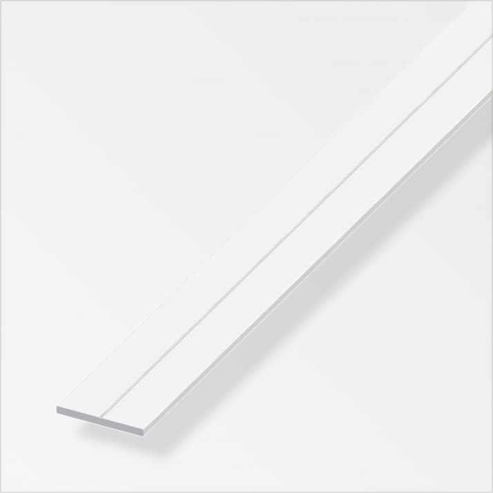 PVC профил плосък бял 29.5х3мм / 1m / 21852