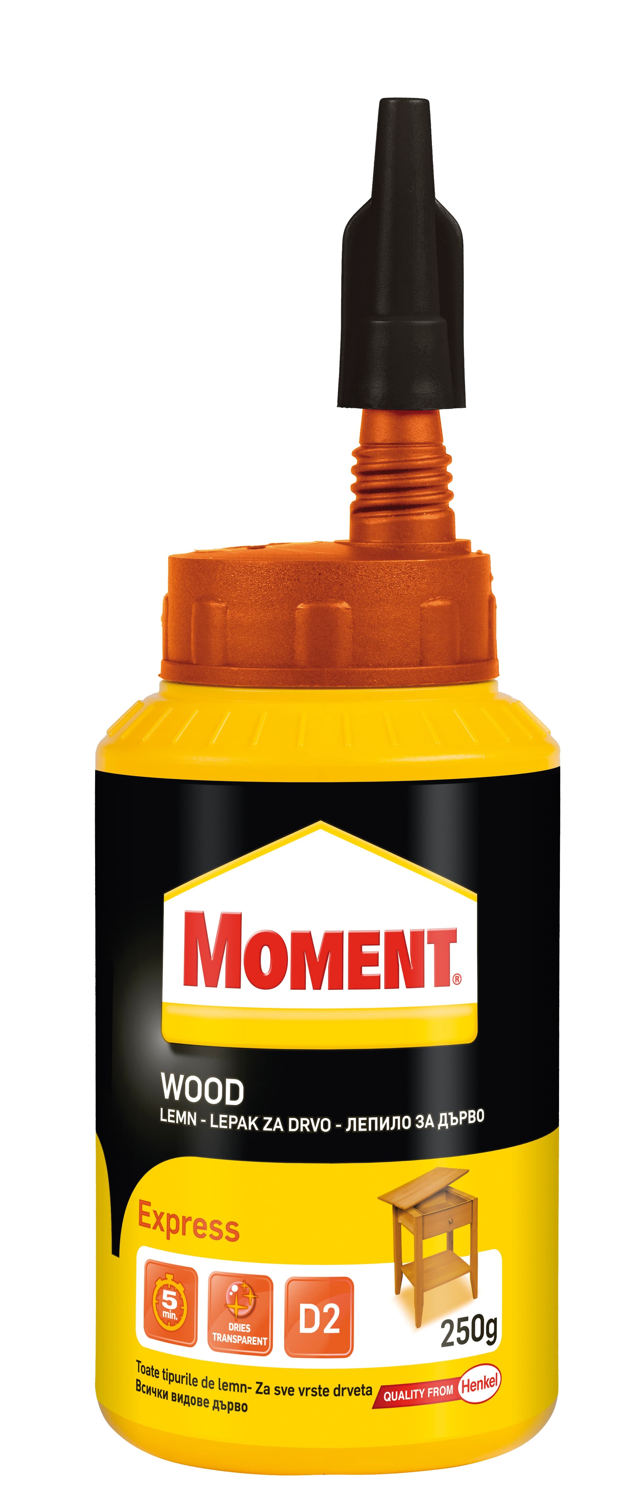 Лепило за дърво бързо свързващо Мoment Еxpress 250г
