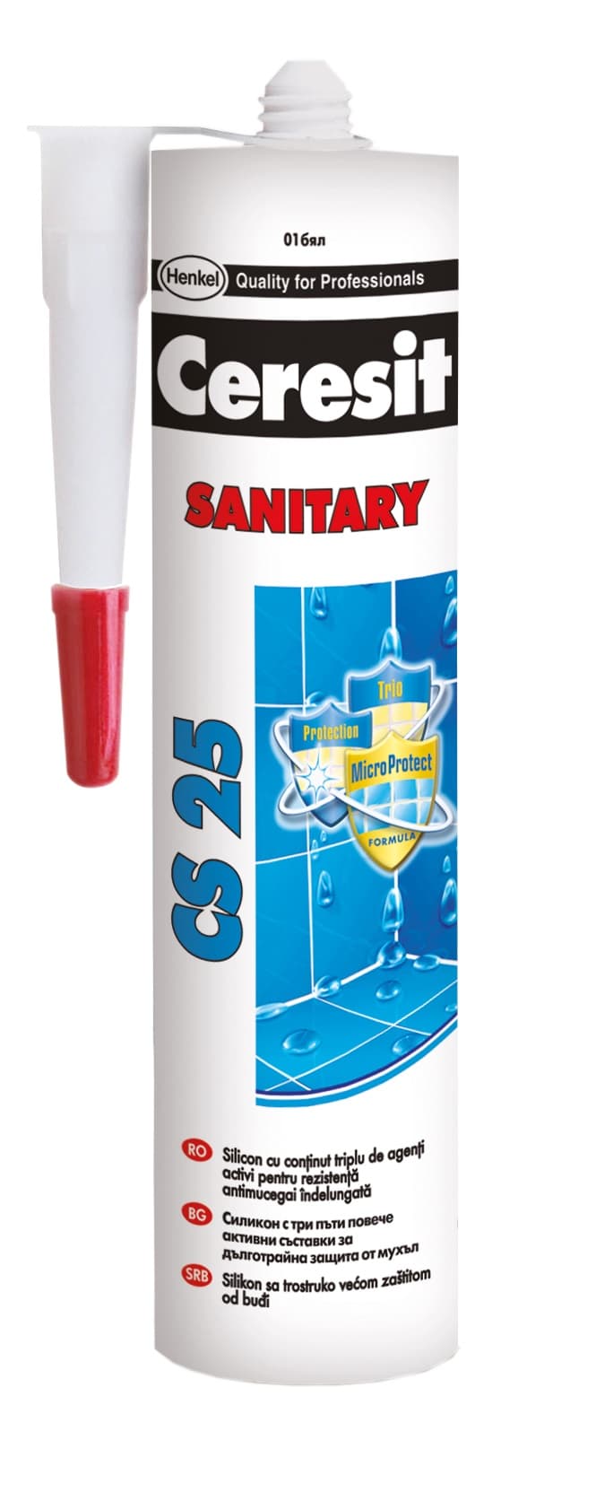 Санитарен силикон Ceresit Sanitary CS 25 землисто кафяво 280мл