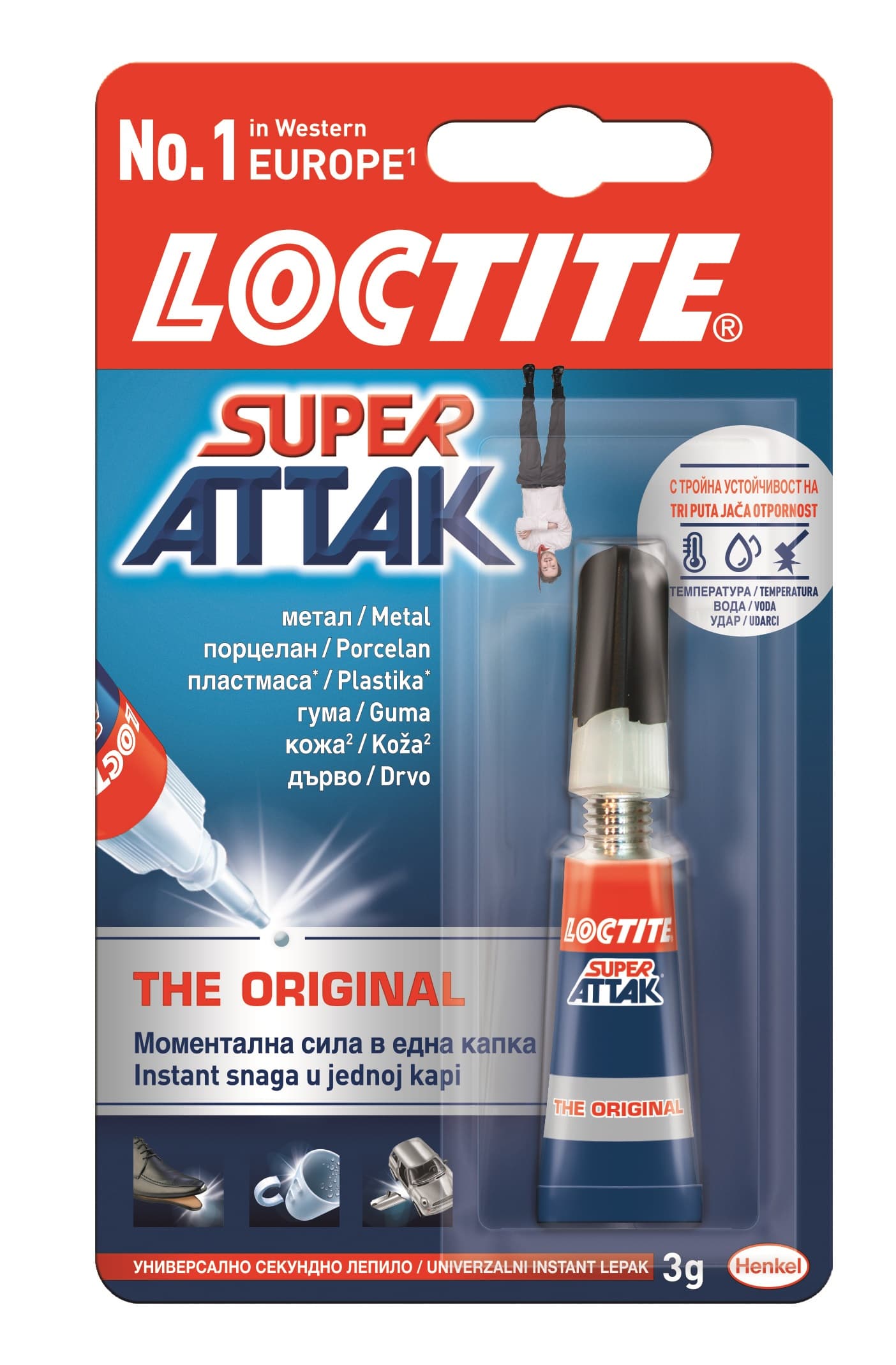 Секундно лепило Loctite Super Attak 3г
