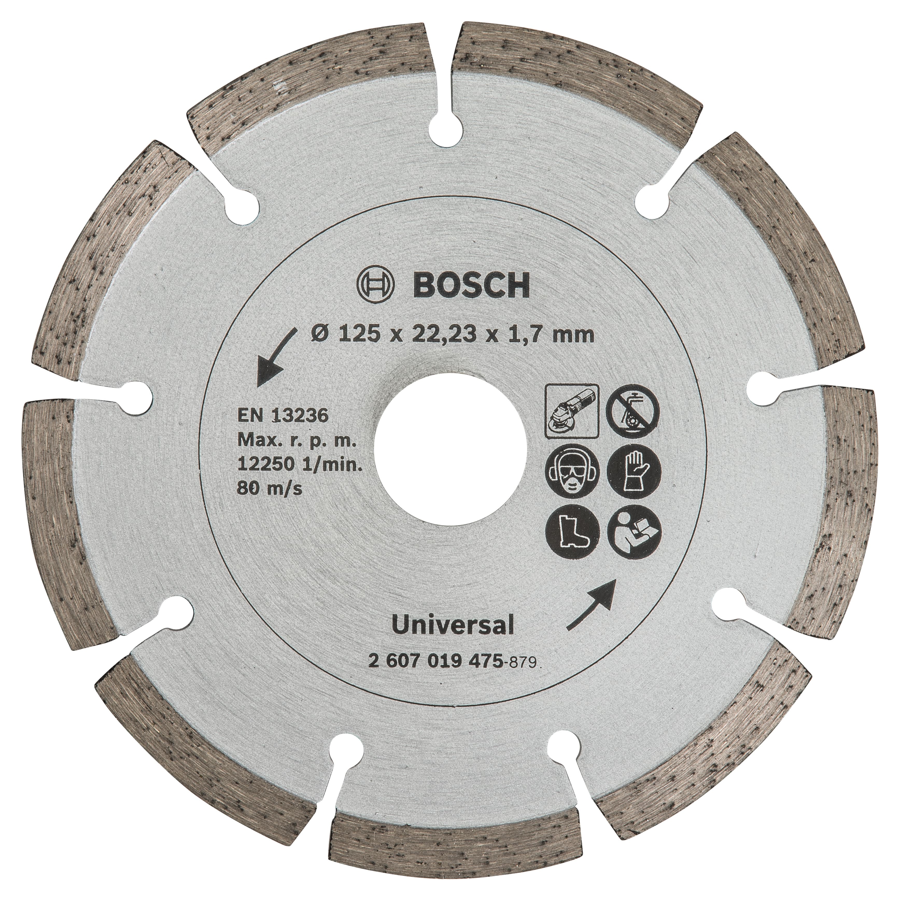 Диамантен диск за рязане на строителен материал Bosch 125х22.23мм