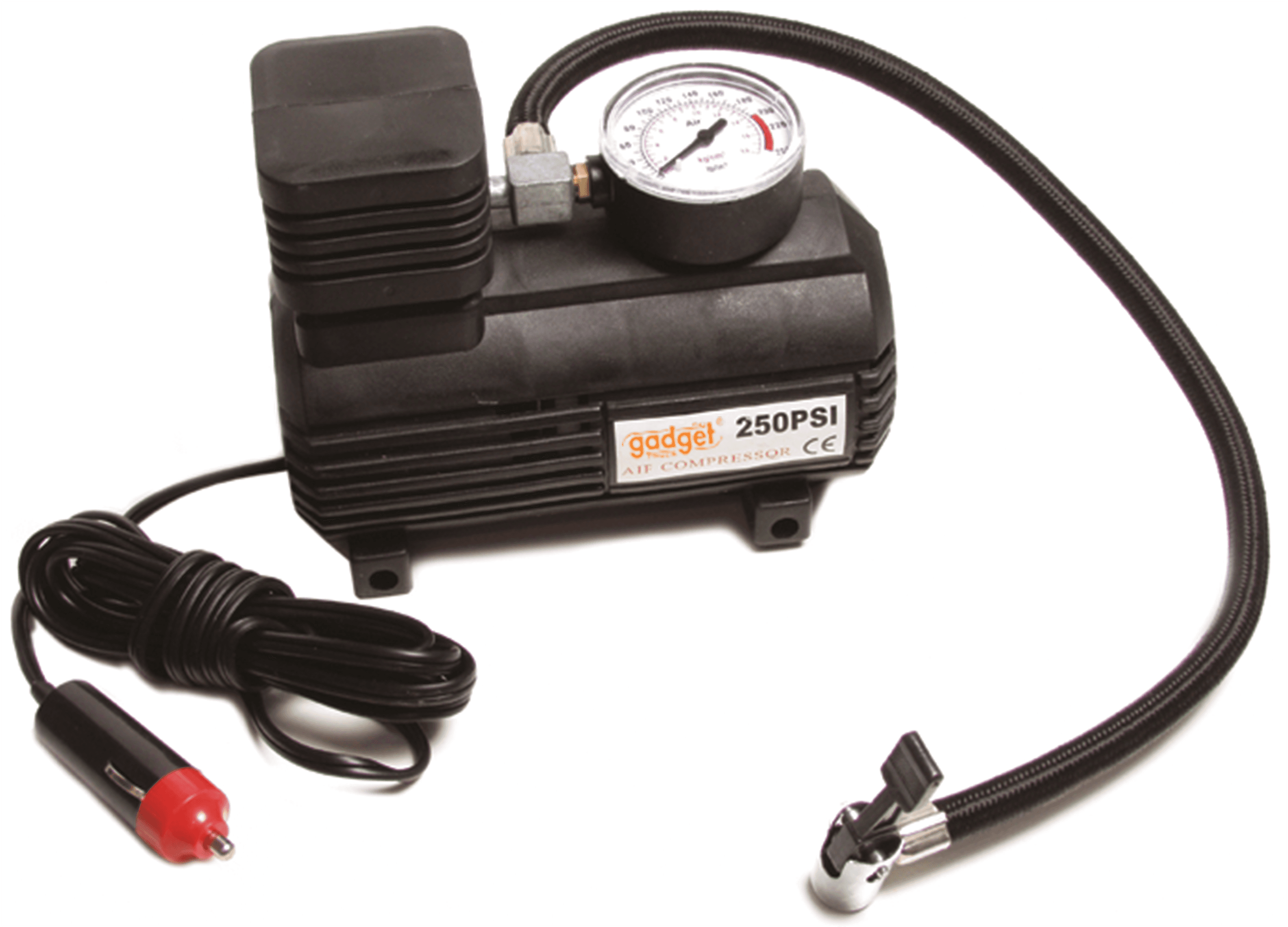 Компресор за помпане на гуми с манометър Gadget RD-AC08 250 PSI 12V 