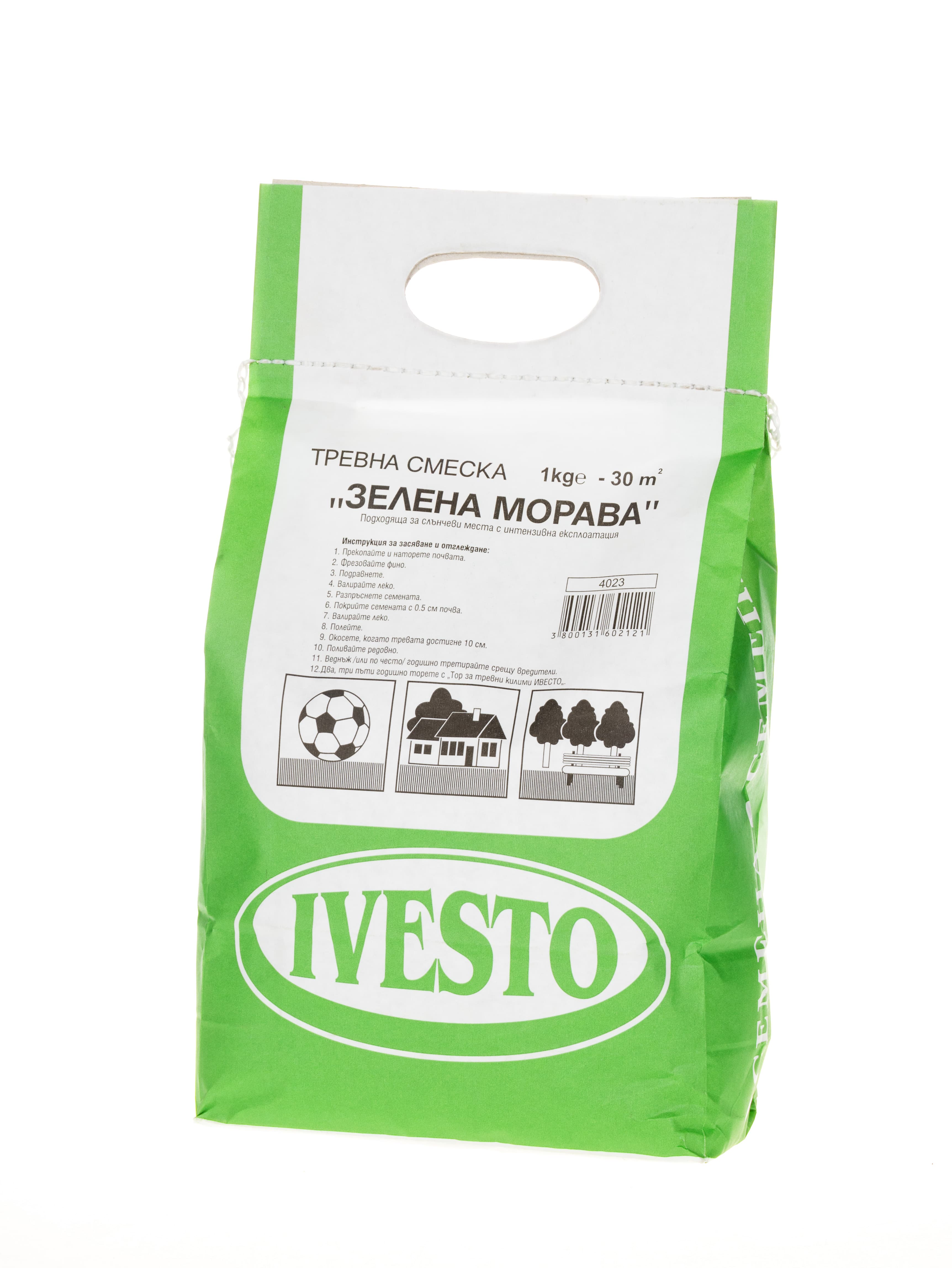 Tревна смеска за зелена морава Ivesto 30м² / 1кг
