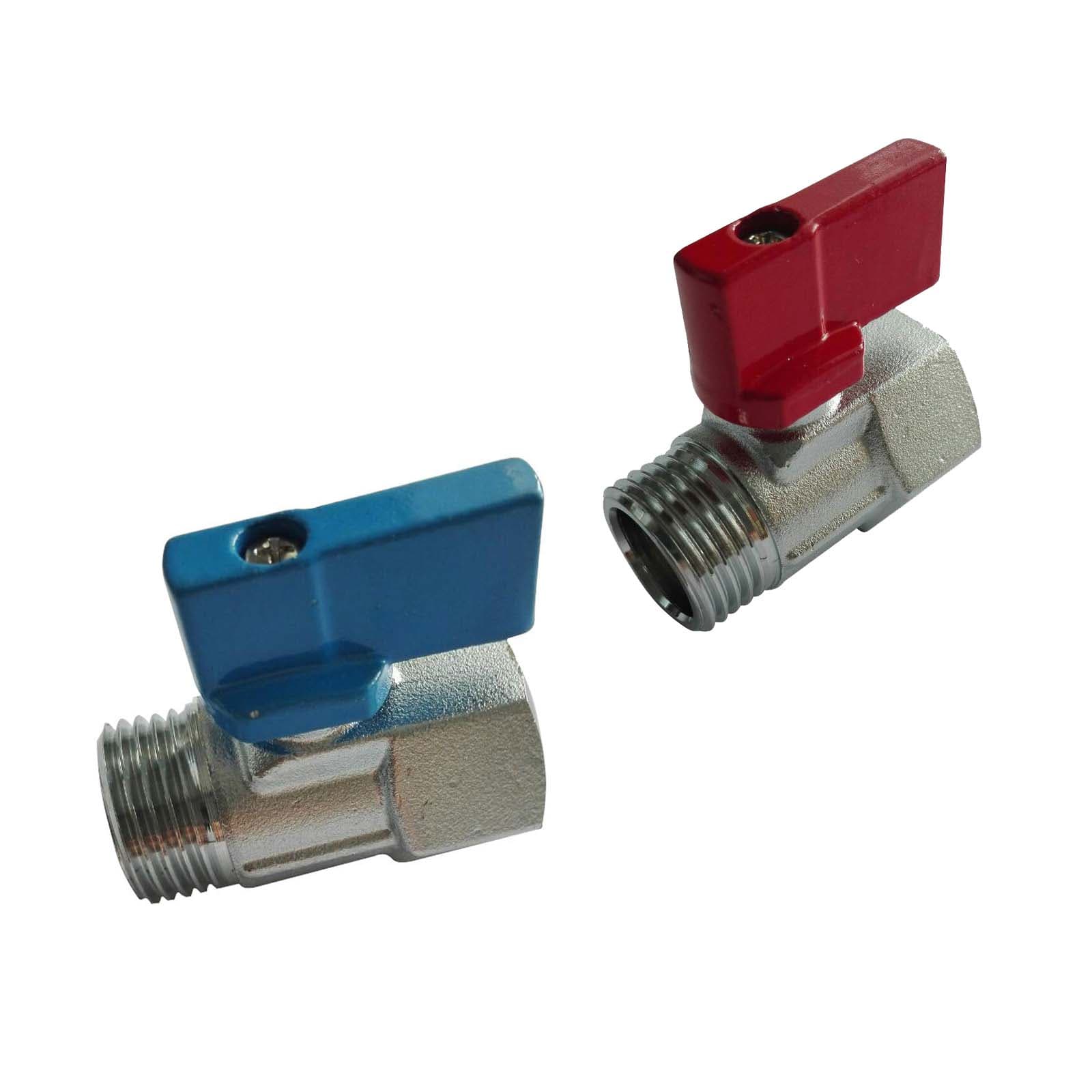 Кран сферичен FM mini-никел 1/2“