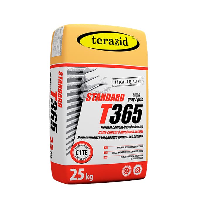 Лепило за теракот / фаянс Теразид Standard T365 25кг