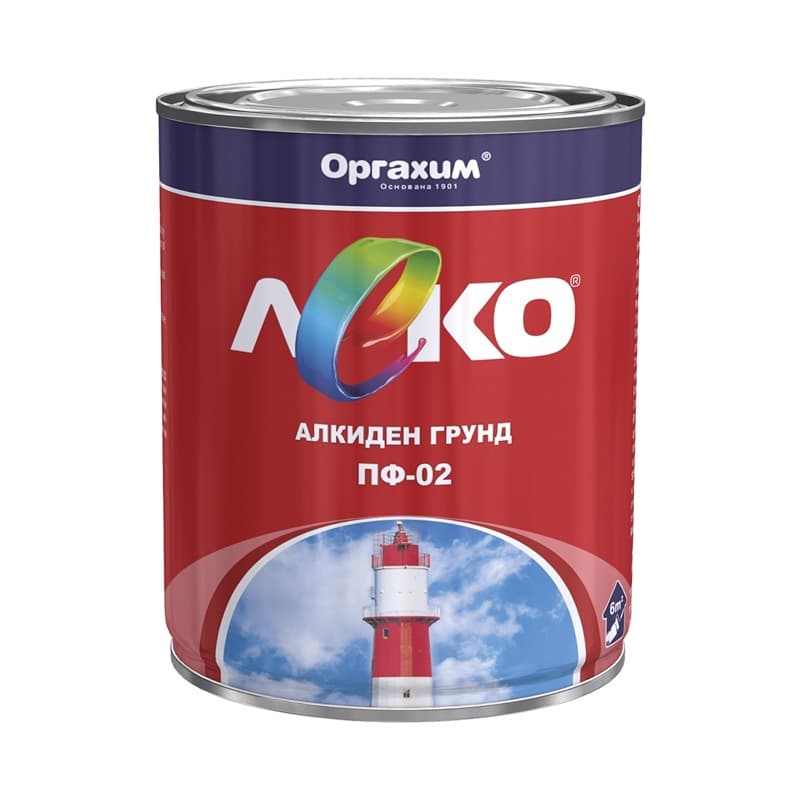 Алкиден грунд Леко ПФ-02 сив 900г