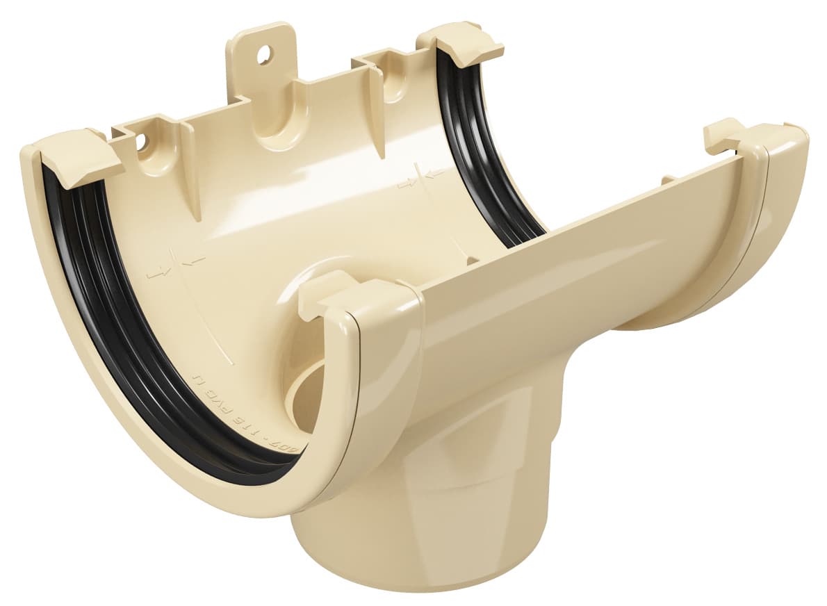 Снадка с дренаж Classic 120 ø80мм бежова
