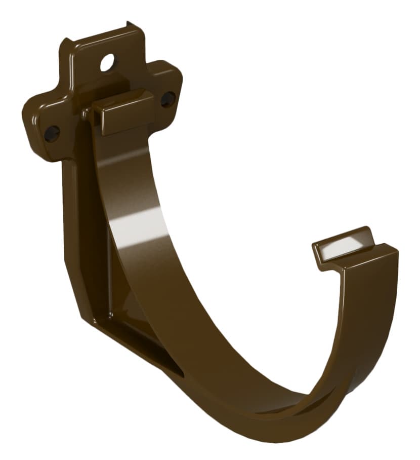 PVC скоба за улук Devorex Classic 120 кафява