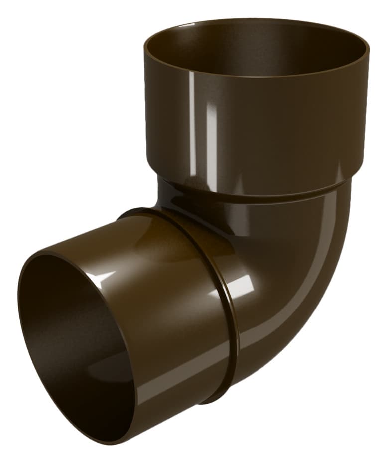 Дъга Rainpipe ø80 87.5° кафяво