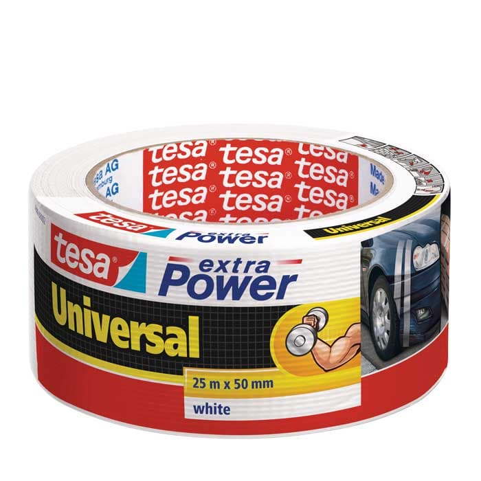 Универсална изолационна хоби лента Tesa Extra Power 25м / 50мм бяла 