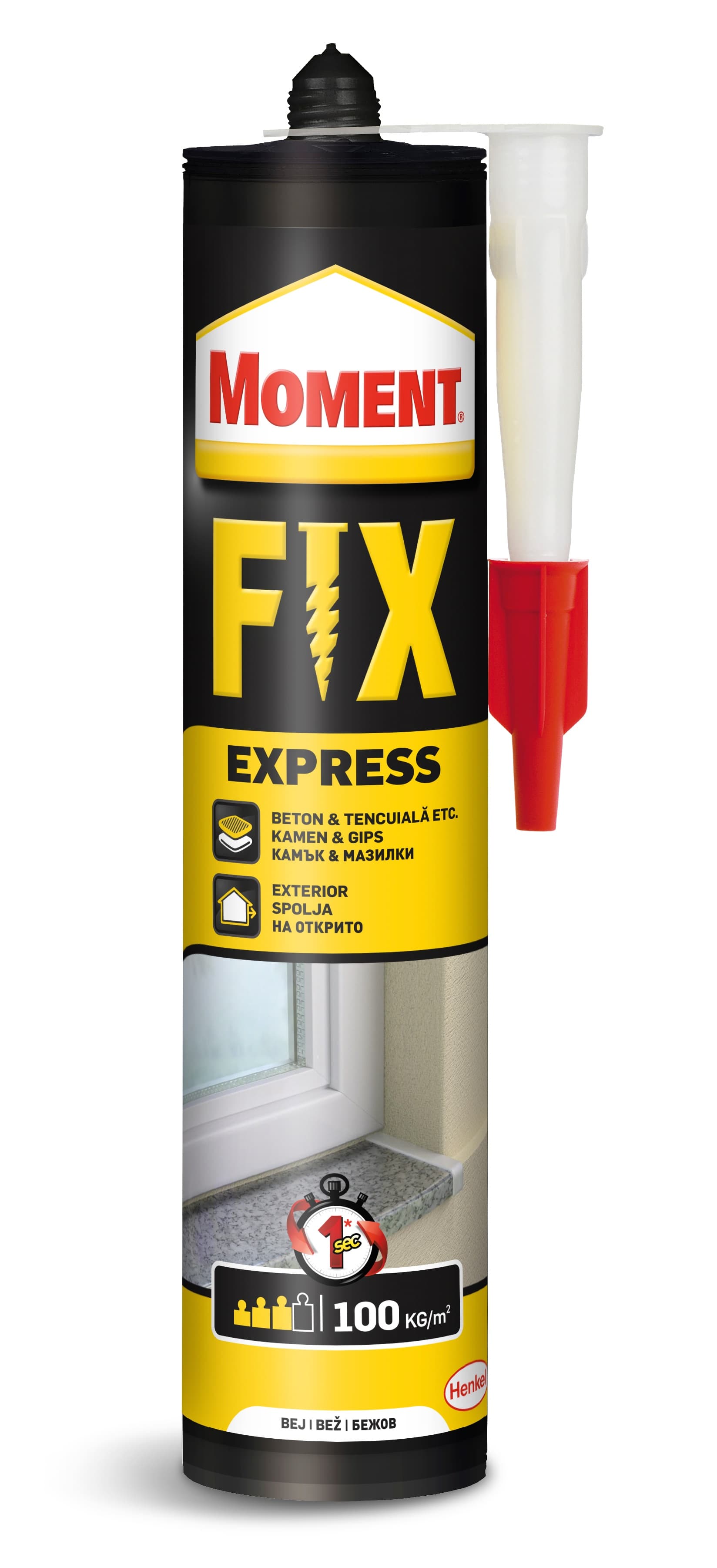 Монтажно бързосвързващо лепило Moment Express Fix PL600 375г