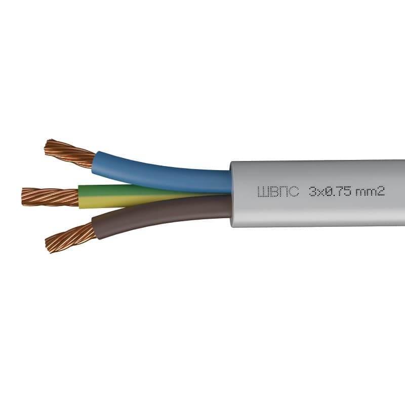 Кабел ШВПС H05VV-F 3х0.75мм бял
