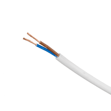 Кабел ШВПЛ-Б H03VV-F 2х0.75мм бял