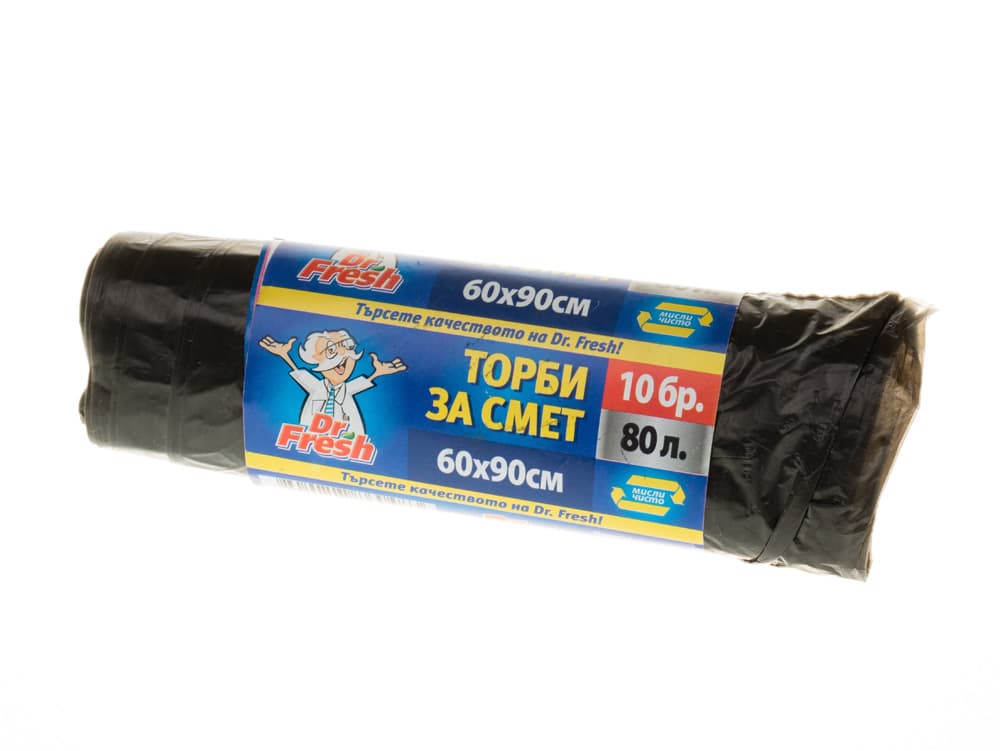Торби за смет Д-р Фреш 80 л / 10 броя