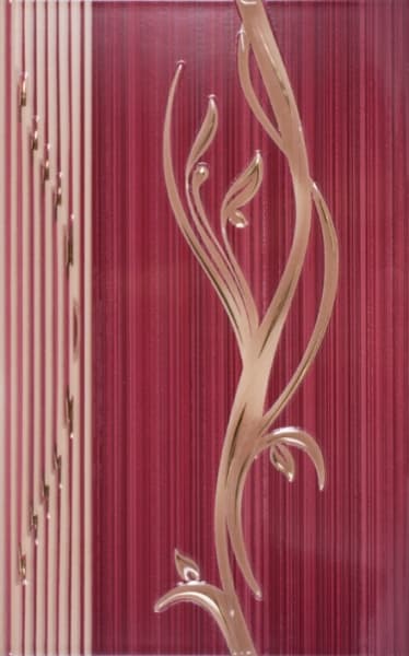 Стенни декоративни плочки 250 x 400 Сорел бордо
