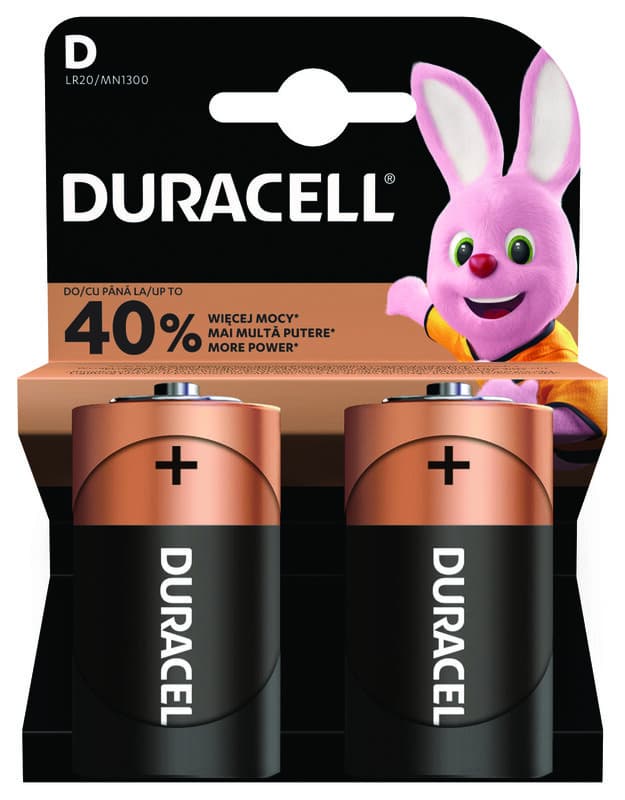 Батерии Duracell Basic MN1300 D / 2 броя