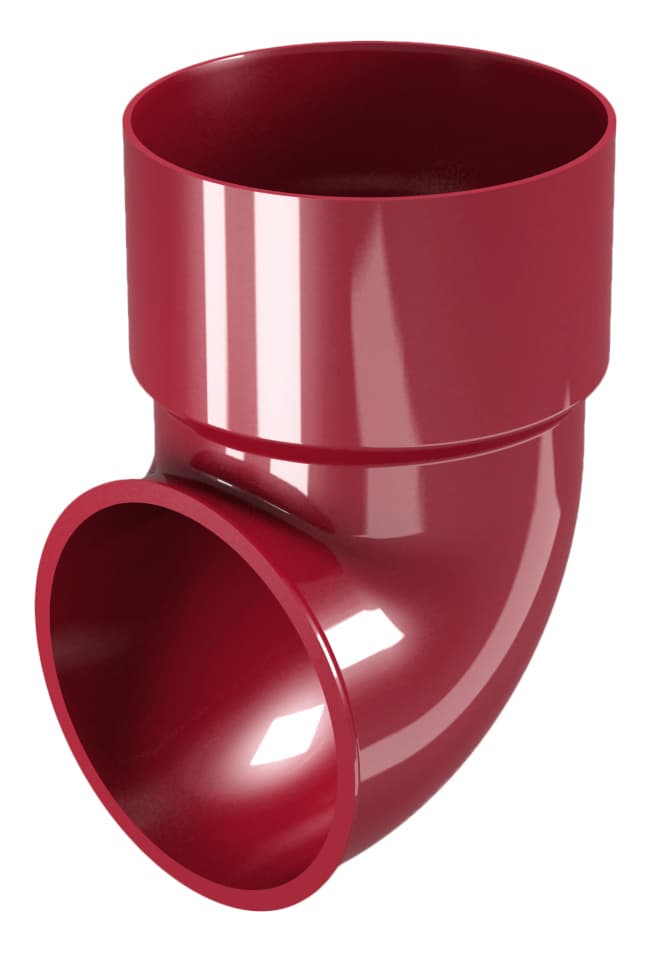 Завършващо коляно Rainpipe ø80 бордо