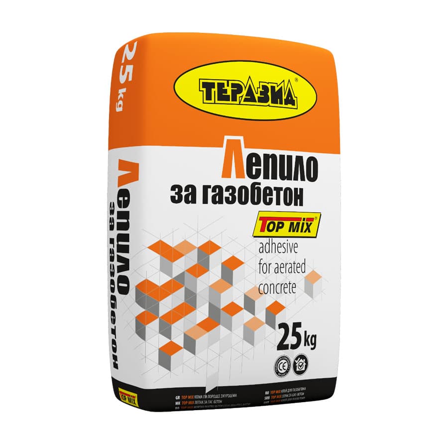 Лепило за газобетон Top Mix 25кг