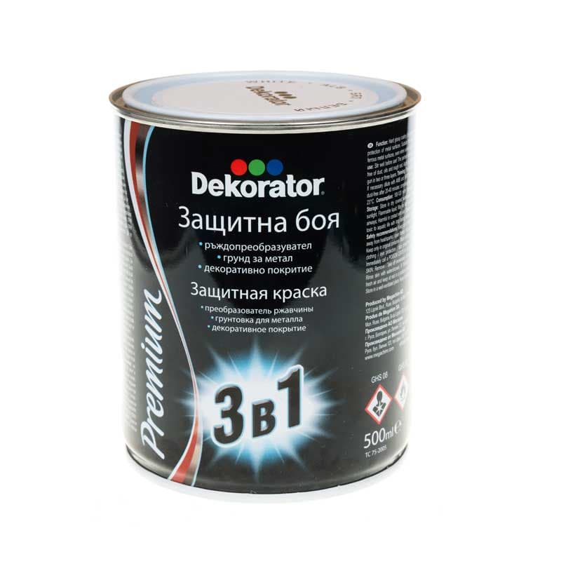 Алкидна боя 3 в 1 Декоратор бяла 0.5л