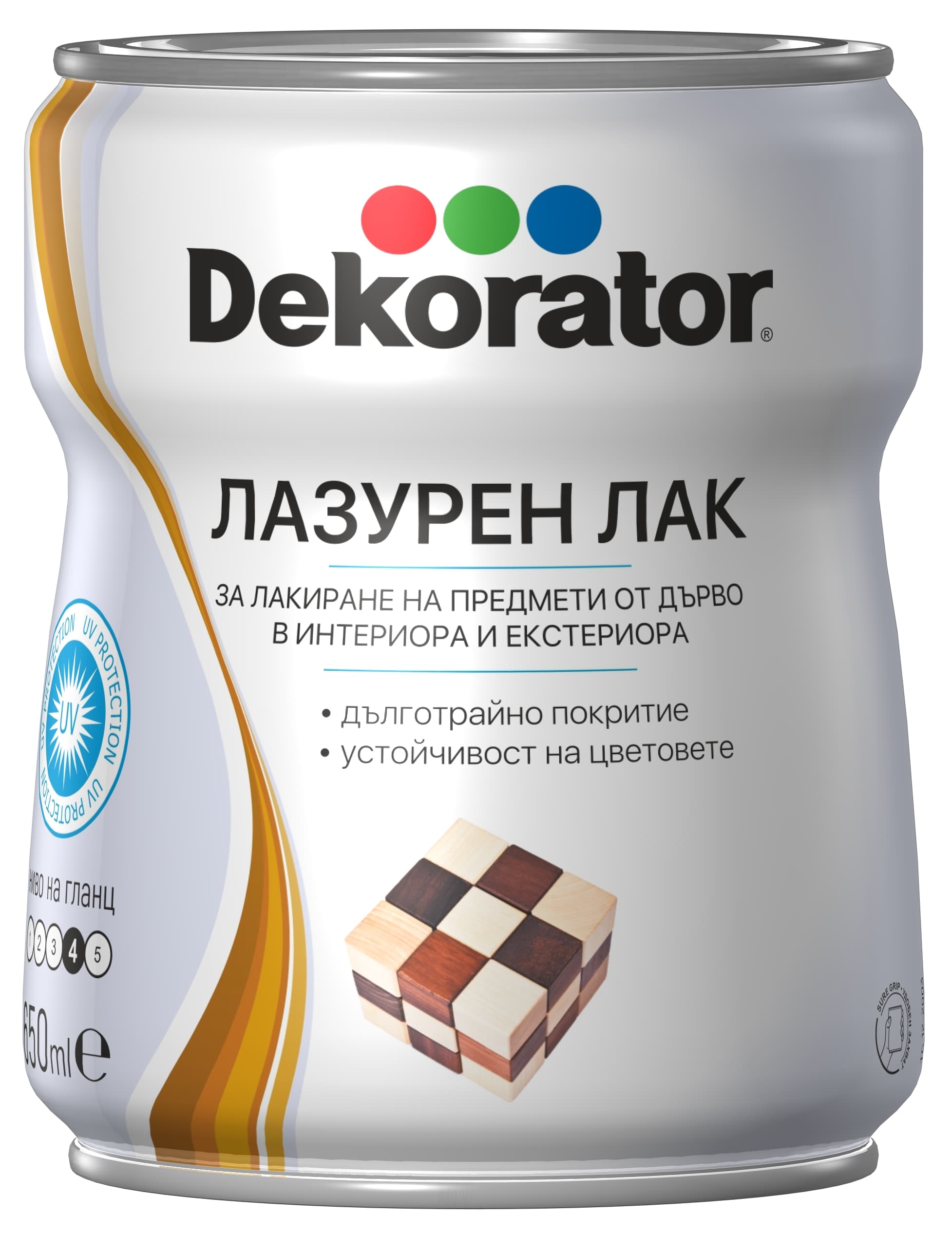Лазурен лак Декоратор олива 0.65л