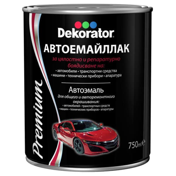 Автоемайл Dekorator черен 750мл