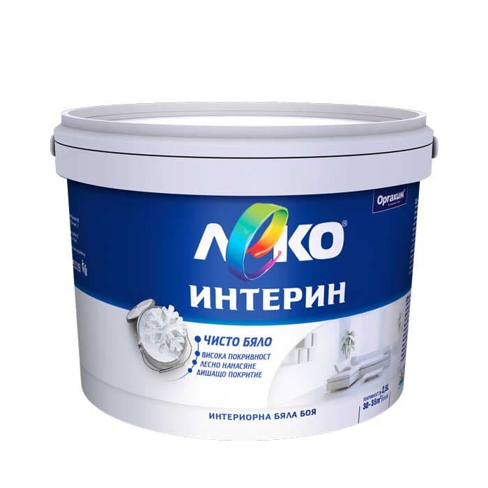 Латекс Леко Интерин 2.5l бял