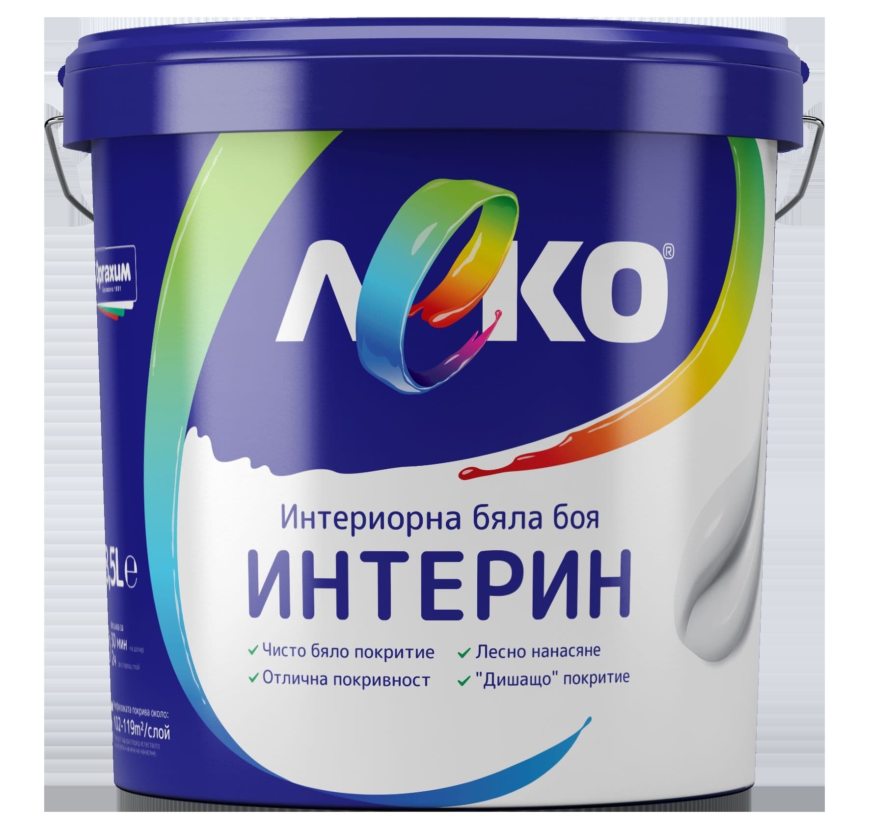 Латекс Леко Интерин 8,5л бял