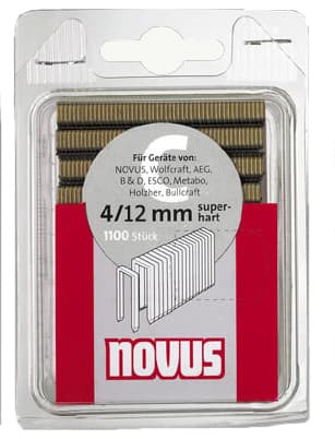 Скоби за такери Novus 6.1х1.1x12мм / 1100 броя