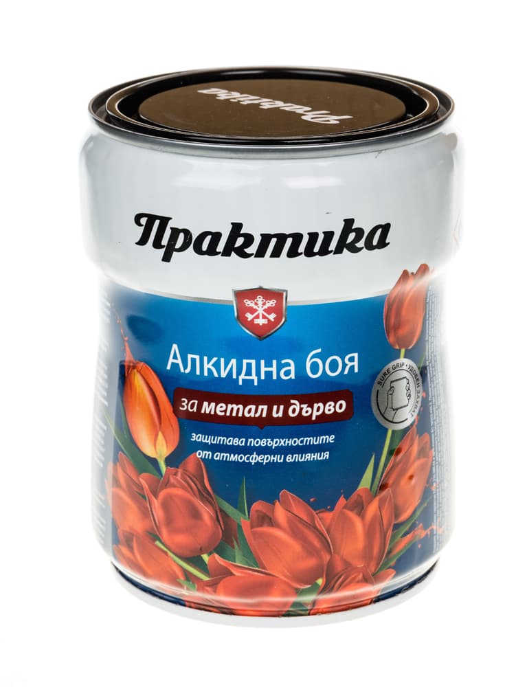 Алкидна боя Практика черна 650ml