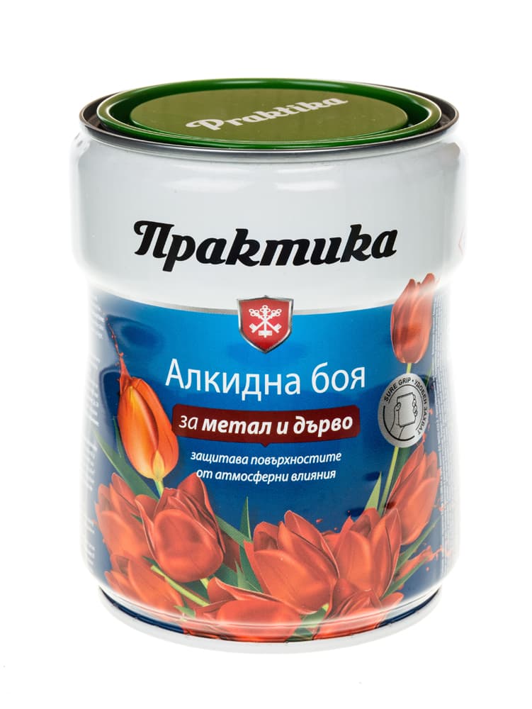 Алкидна боя Практика зелена 650ml