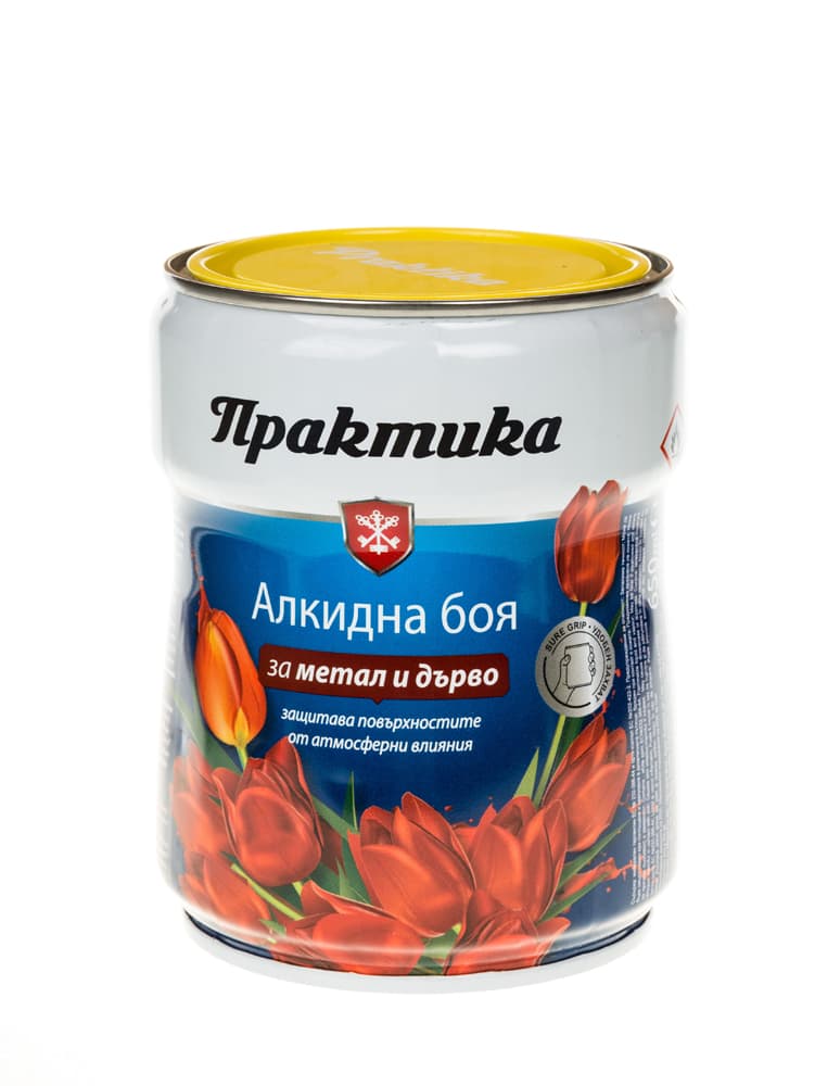 Алкидна боя Практика жълта 650ml