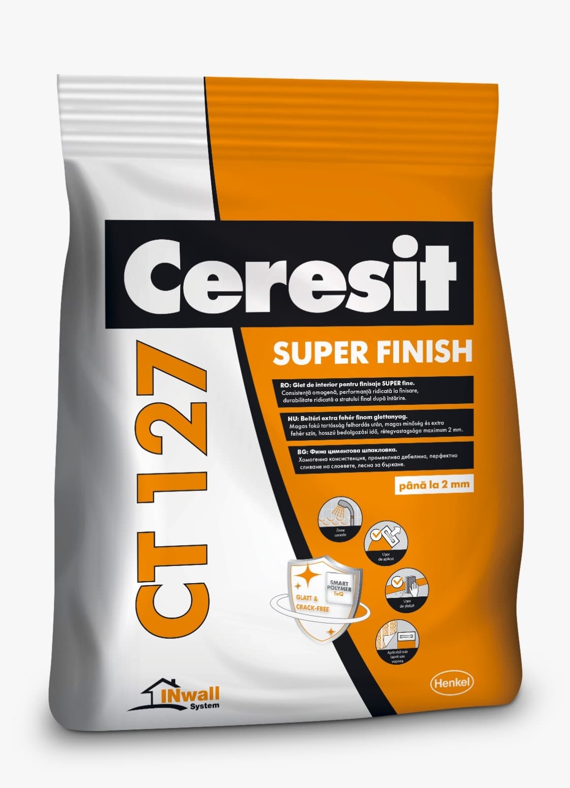 Циментова шпакловка Ceresit CT 127 / 5кг