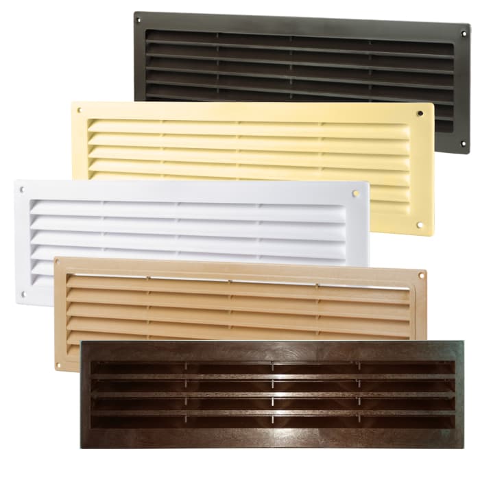 Решетка Vents MV 350 / 368x130мм бежова
