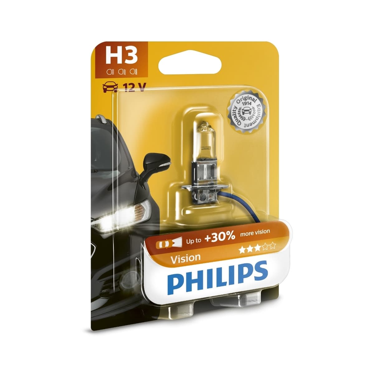 Халогенна крушка H3 Philips Premium +30% 12V 