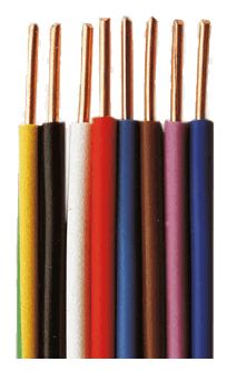 Кабел H07V-U/ПВ-А1-2.50 черен 450/750V