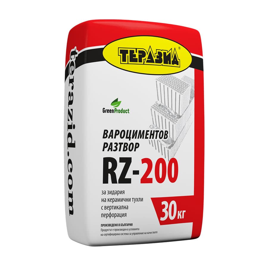 Разтвор за тухлени зидарии Теразид RZ-200 30кг