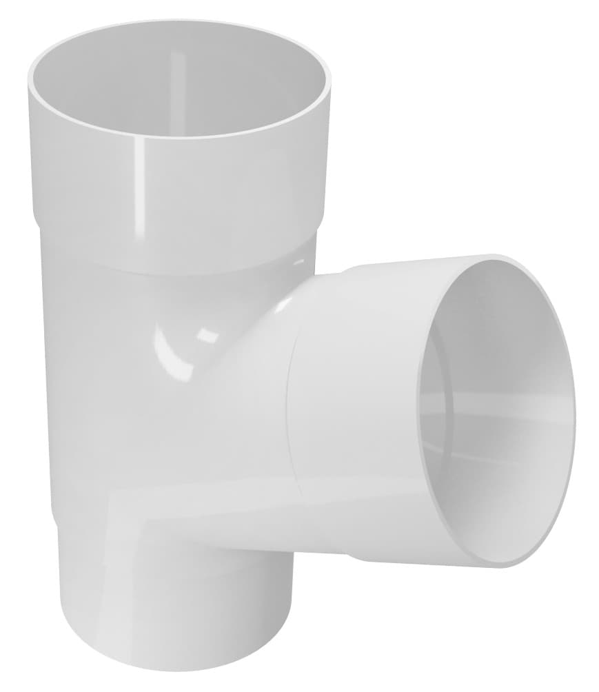 Утка Rainpipe ø100мм 67.5° бяла 
