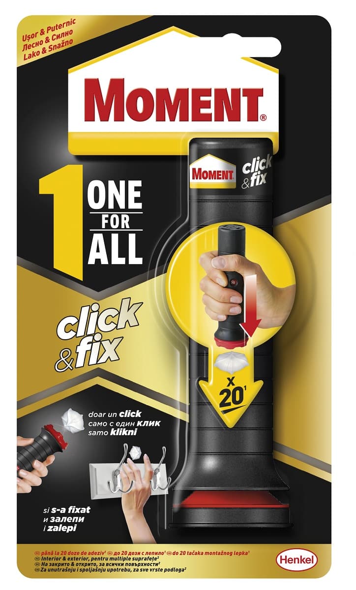 Монтажно лепило Moment One for All Click&Fix 30гр