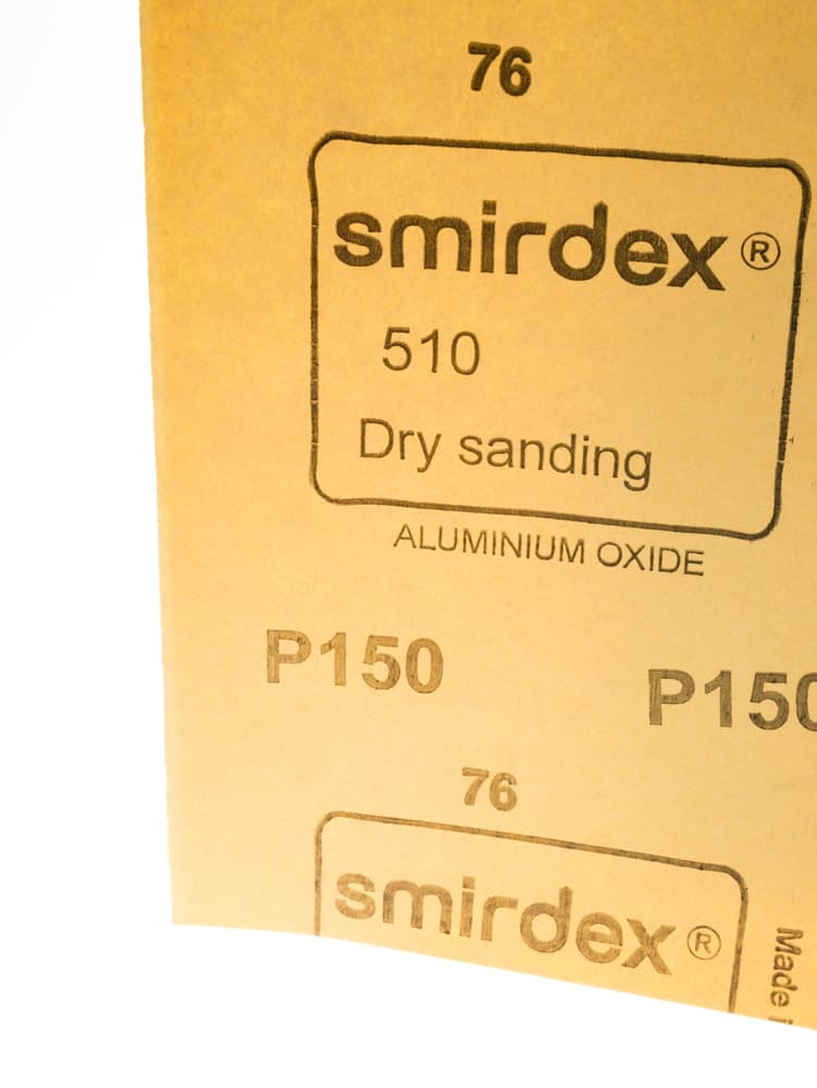 Суха шкурка лист за дърво Smirdex Р150 / 275х225мм