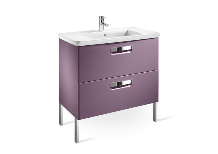 Долен шкаф за баня с 2 чекмеджета Roca The Gap Unik 600x645mm