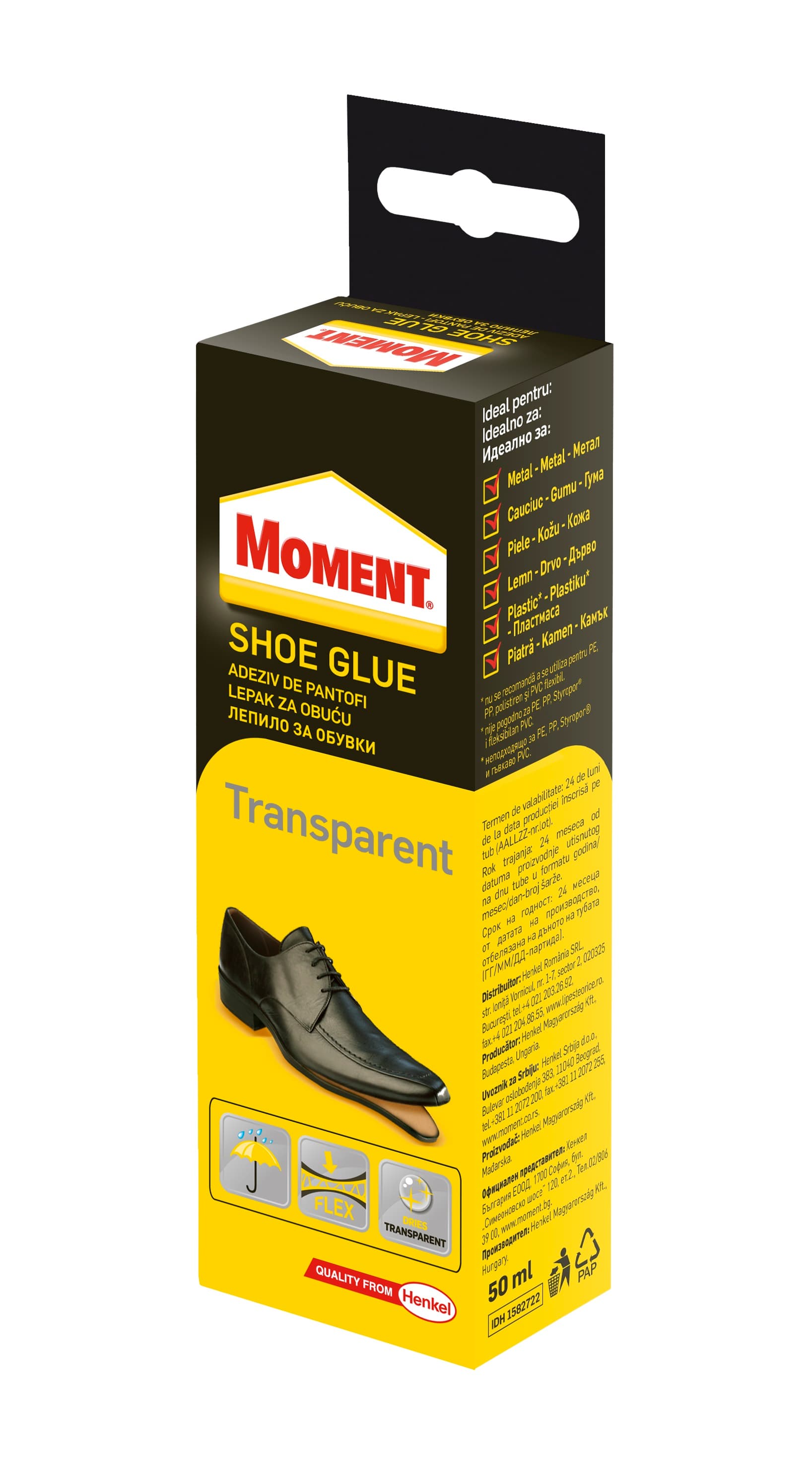 Лепило Moment Shoe Glue прозрачно 50ml