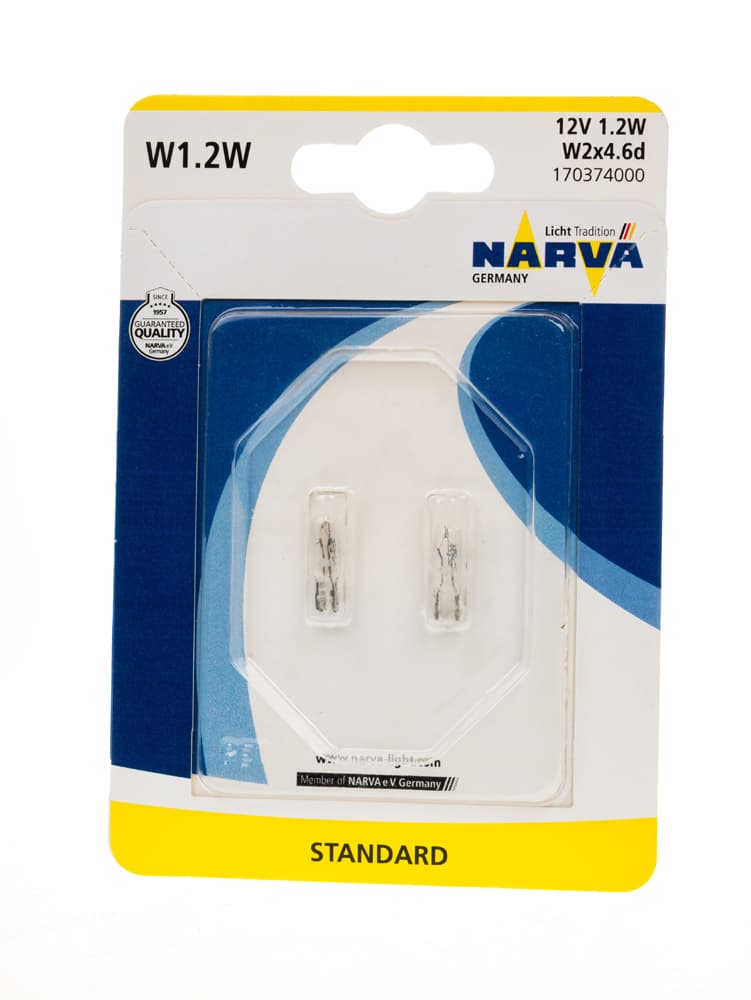 Комплект крушки Narva 1.2W 12V 