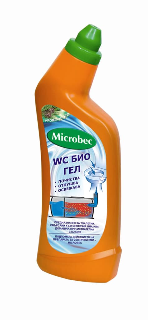 Гел за почистване на тоалетни чинии Microbec WC Bio 750мл