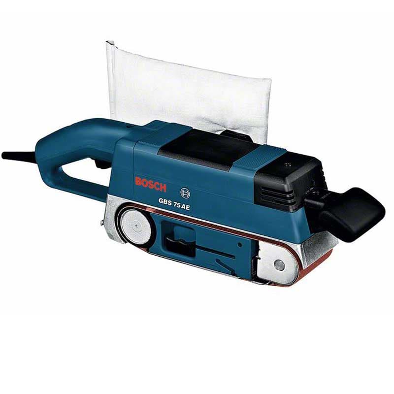 Лентова шлифовъчна мaшина Bosch GBS 75 AE Set