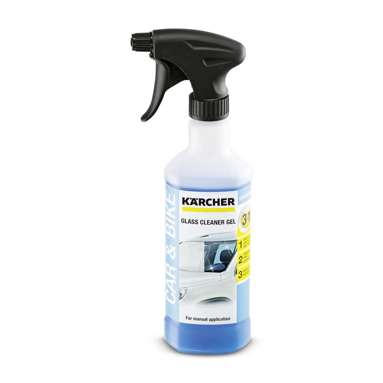 Почистващ препарат за стъкло гел Karcher 3 в 1 / 0.5л