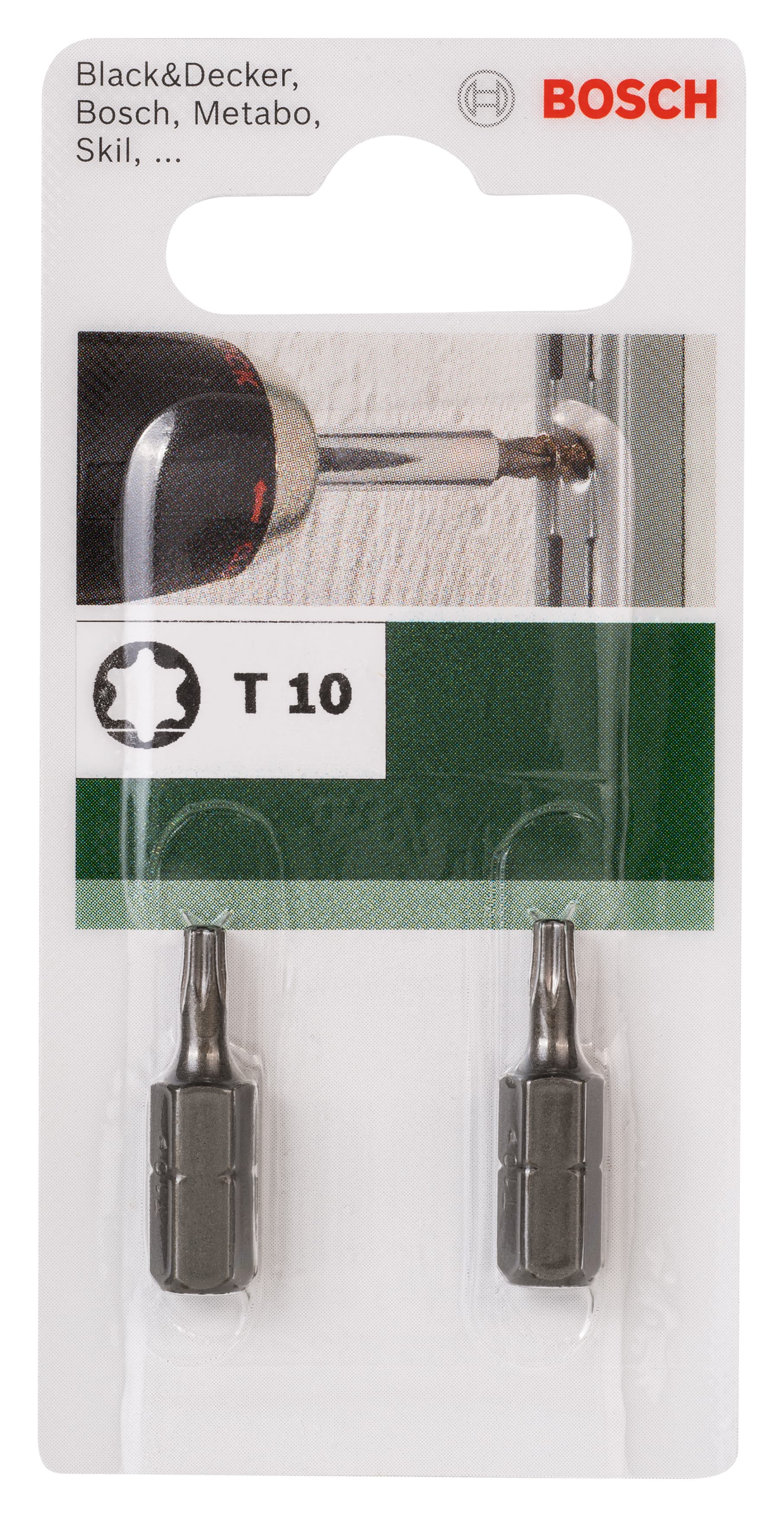 Комплект битове Bosch 2 T10 25мм 2 броя