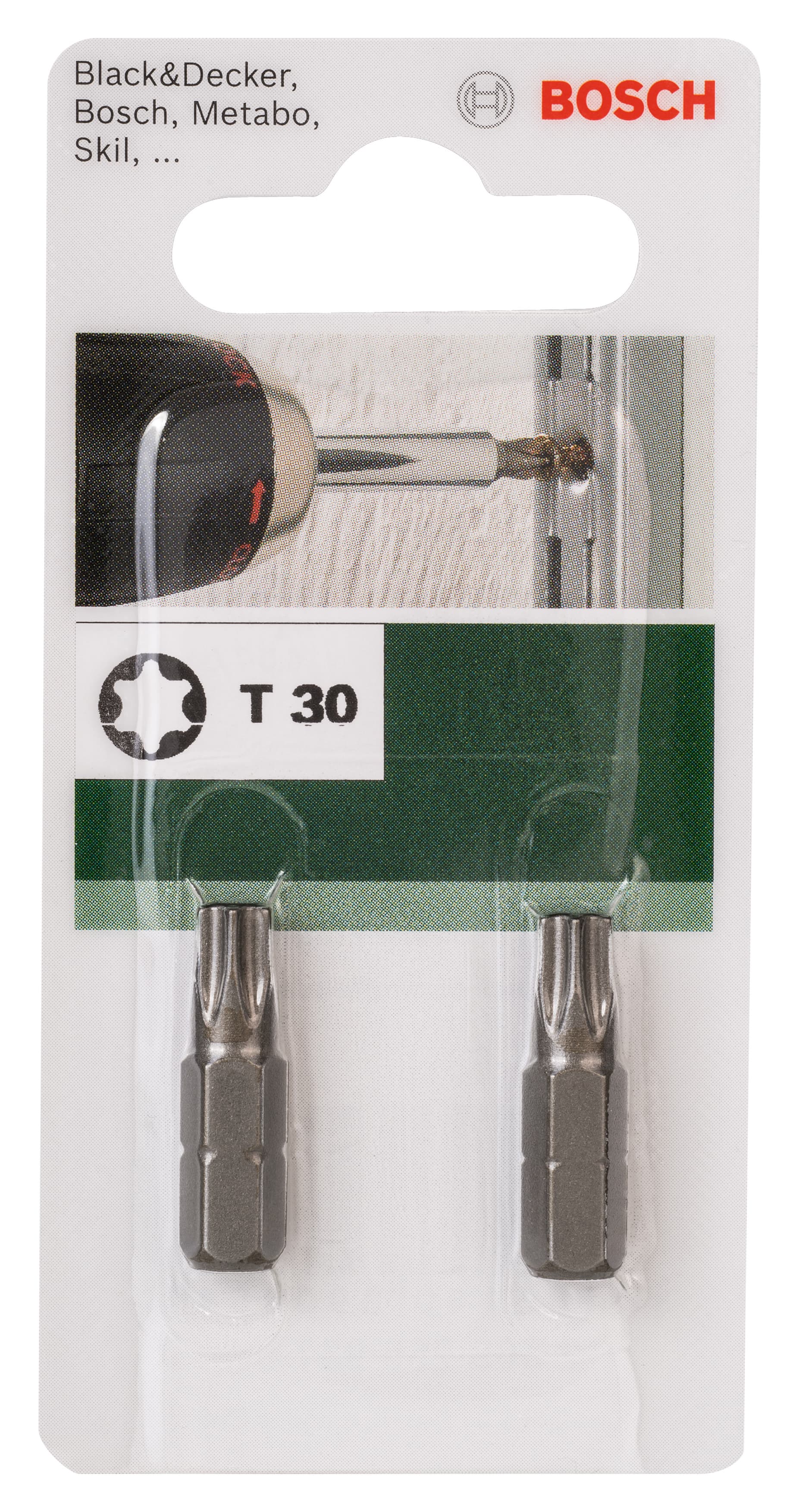 Комплект битове Bosch 2 T30 25мм 2 броя